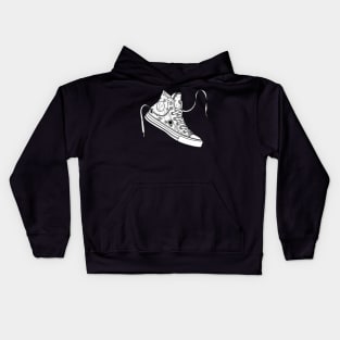 Taurus High tops - Black &amp; white Kids Hoodie